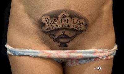 Tattoo boven vagina