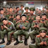 Noord-Koreaanse militairen met pornoverslaving